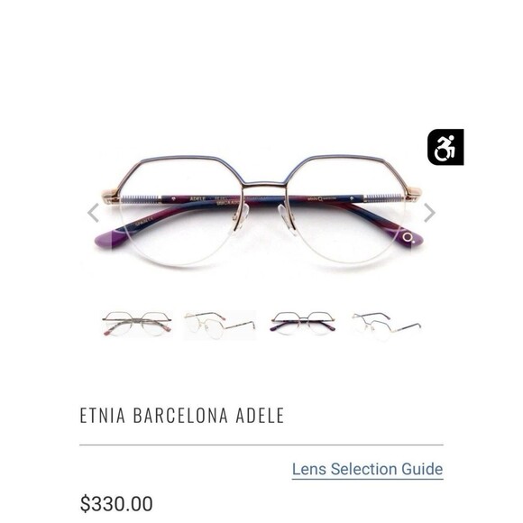 Etnia Barcelona Adele Eyeglasses BLPG 51-19-140 | Blue Pink Gold | Women’s main image 5